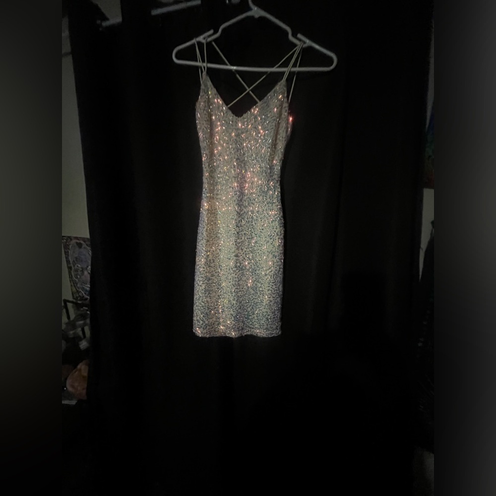 Beautiful Sequin short dress for winter formal ect.